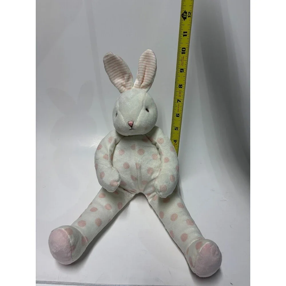 Bunnies By The Bay Plush BIG BLOOM BUDDY Gray Polka Dot Bunny #101050 Lovey